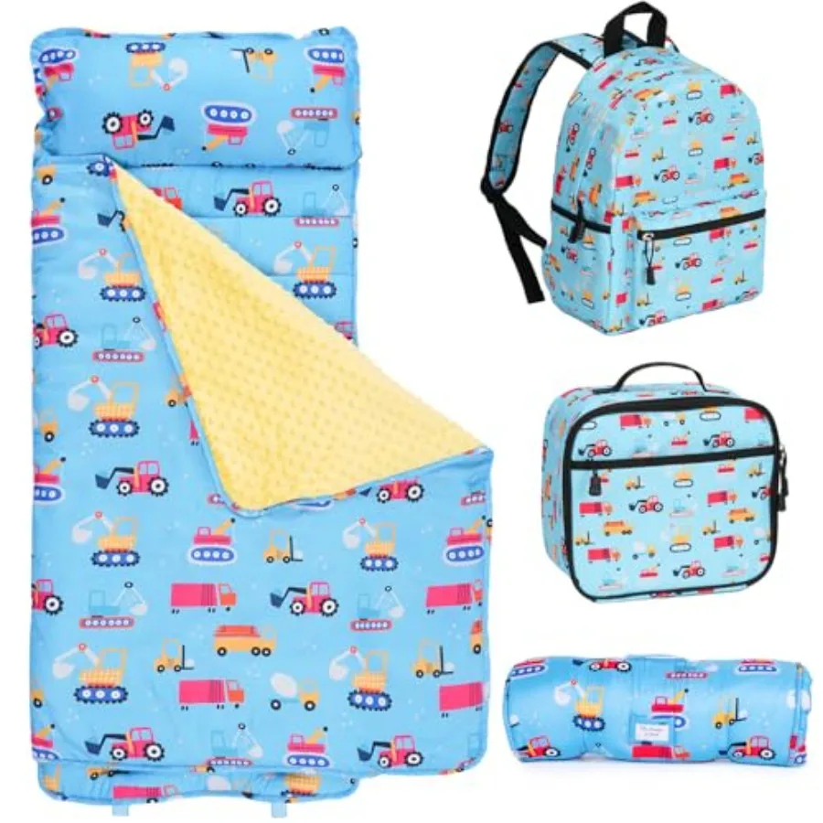 Toddler Nap Mat with Matching Backpack and Lunchbox Sleeping Bag with Removable Pillow and Blanket Napping Mats for Preschool D
Toddler Nap Mat with Matching Backpack and Lunchbox Sleeping Bag with Removable Pillow and Blanket Napping Mats for Preschool D