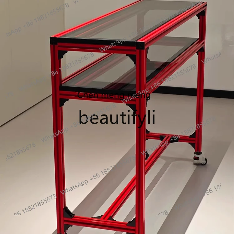 X Movable Side Table Double Layer Storage Tempered Glass Display Cabinet Movable Side Cabinet
X Movable Side Table Double Layer Storage Tempered Glass Display Cabinet Movable Side Cabinet