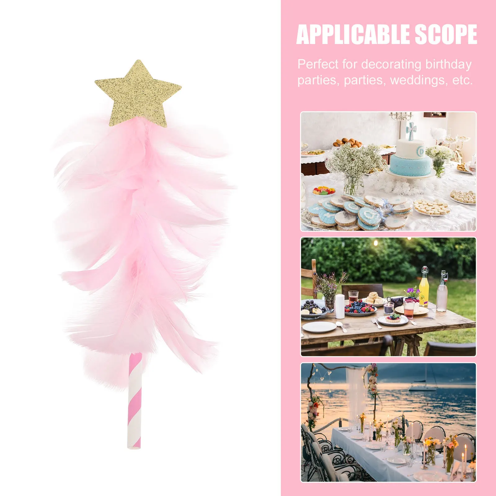 10Pcs Plume Star Cake Picks Safe Reliable Cake Decoration Birthday Party Cupcake Toppers Wedding Dessert Toppers
10Pcs Plume Star Cake Picks Safe Reliable Cake Decoration Birthday Party Cupcake Toppers Wedding Dessert Toppers