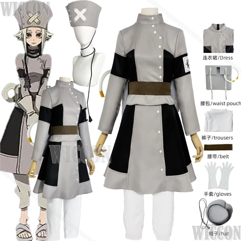 Eishia Stilza Gachiakuta Anime Cosplay Costume Gray Black Dress Hat Full Set Clothes Woman Girls Fancy Suit Prop Halloween Party
Eishia Stilza Gachiakuta Anime Cosplay Costume Gray Black Dress Hat Full Set Clothes Woman Girls Fancy Suit Prop Halloween Party