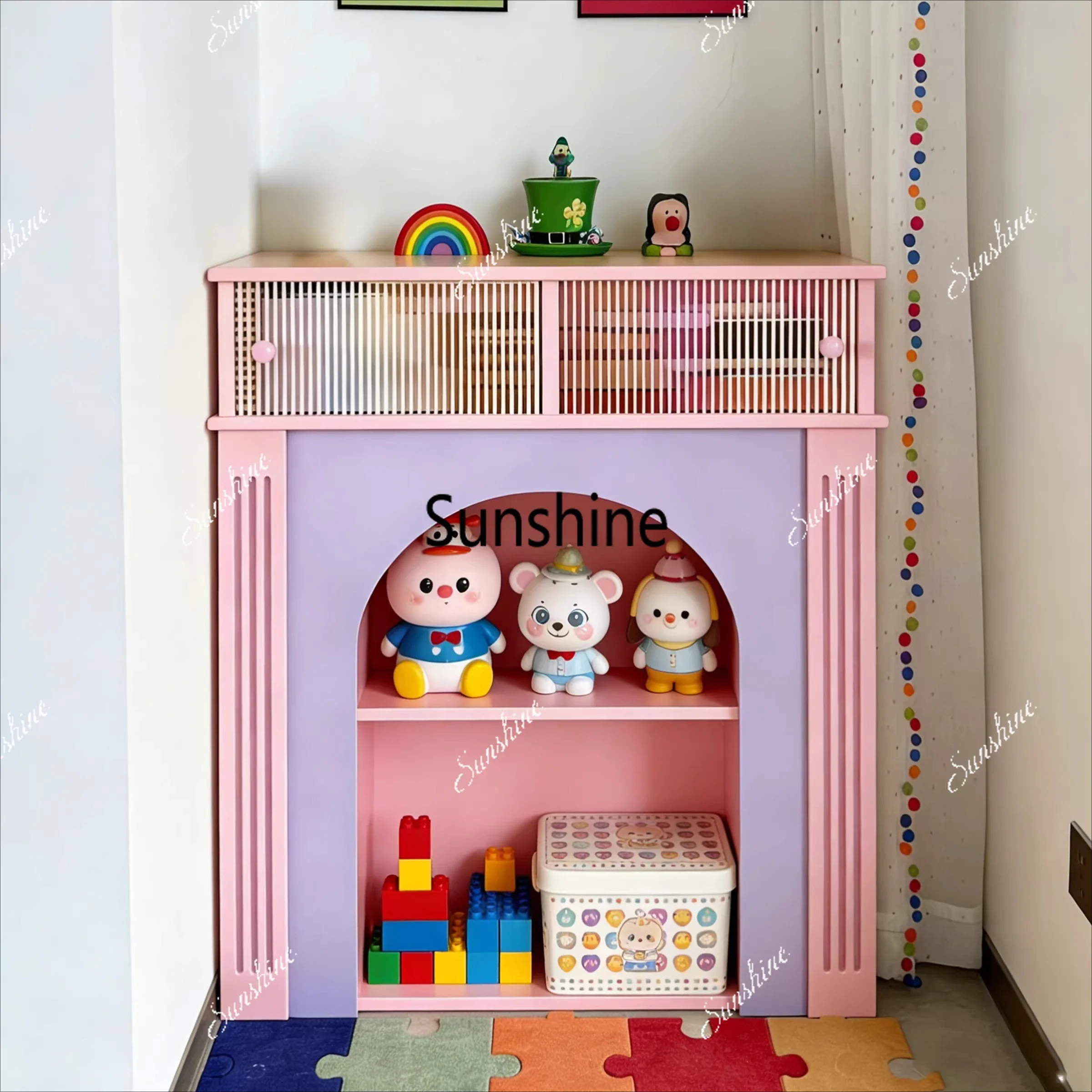 Living room household cream wind color porch cabinet small apartment modern simple bookcaseTJ
Living room household cream wind color porch cabinet small apartment modern simple bookcaseTJ
