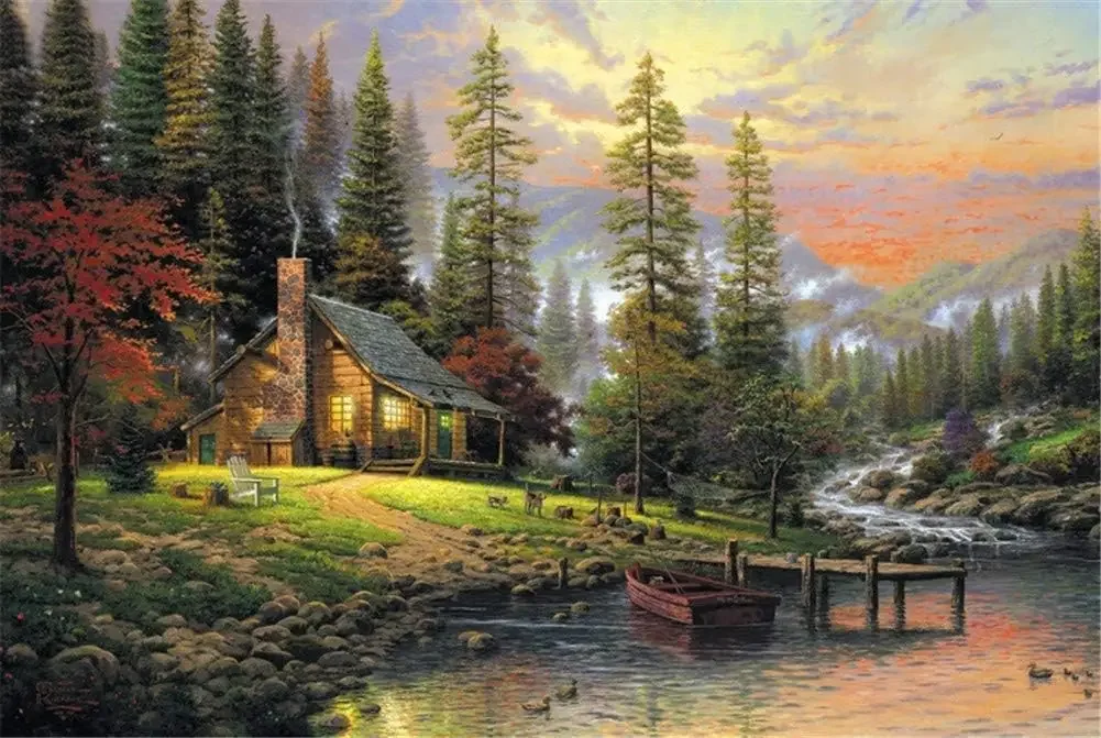 300 520 1000 Pieces Jigsaw Puzzle Forest Cabin Lake River Autumn Trees Wooden Puzzle Adults Kids Educational Toy Birthday Gifts
300 520 1000 Pieces Jigsaw Puzzle Forest Cabin Lake River Autumn Trees Wooden Puzzle Adults Kids Educational Toy Birthday Gifts