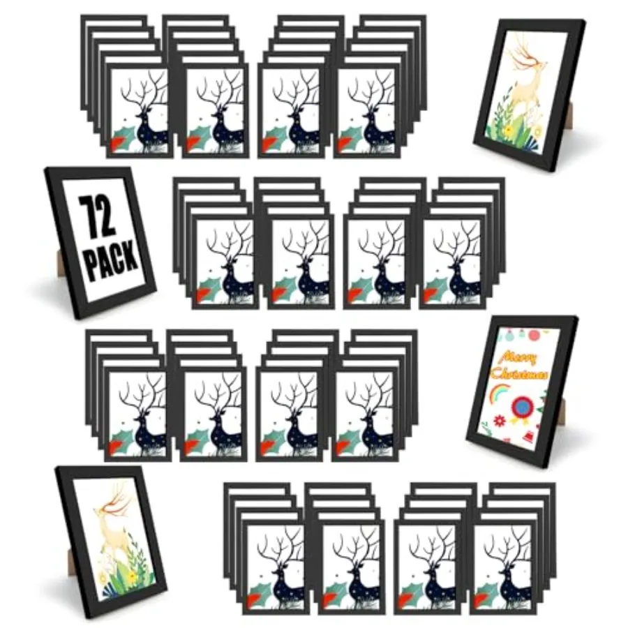 Set of 72 Picture Frame Bulk Photo Frames Wall Mounting Simple Photo Frames Picture Frames for Wall or Tabletop Black 4x6 Inch
Set of 72 Picture Frame Bulk Photo Frames Wall Mounting Simple Photo Frames Picture Frames for Wall or Tabletop Black 4x6 Inch