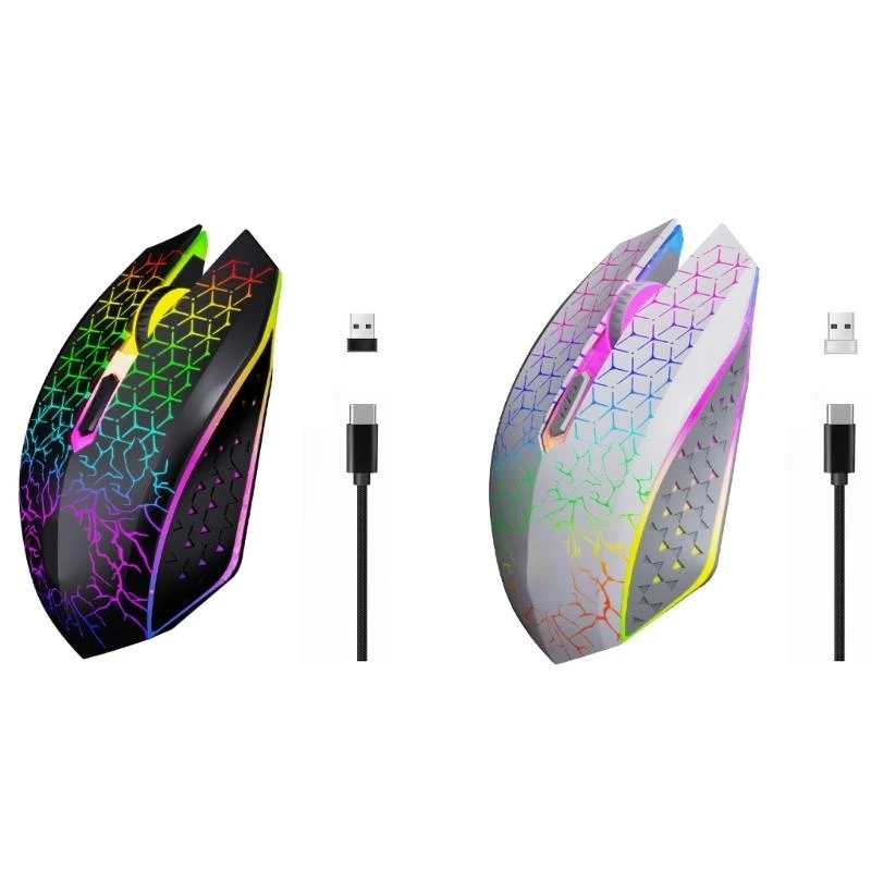 Wireless Mouse Double Modes 2.4G Bluetooth-compatible LED Backlight For Gaming E65A
Wireless Mouse Double Modes 2.4G Bluetooth-compatible LED Backlight For Gaming E65A