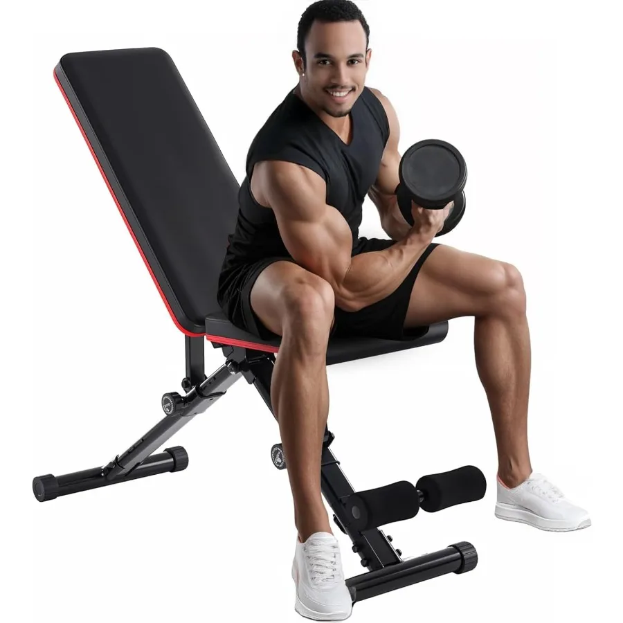 Adjustable Weight Bench with 795LB Capacity for Home Gym: Foldable Design for Full Body Exercise and Strength Training Ideal fo
Adjustable Weight Bench with 795LB Capacity for Home Gym: Foldable Design for Full Body Exercise and Strength Training Ideal fo