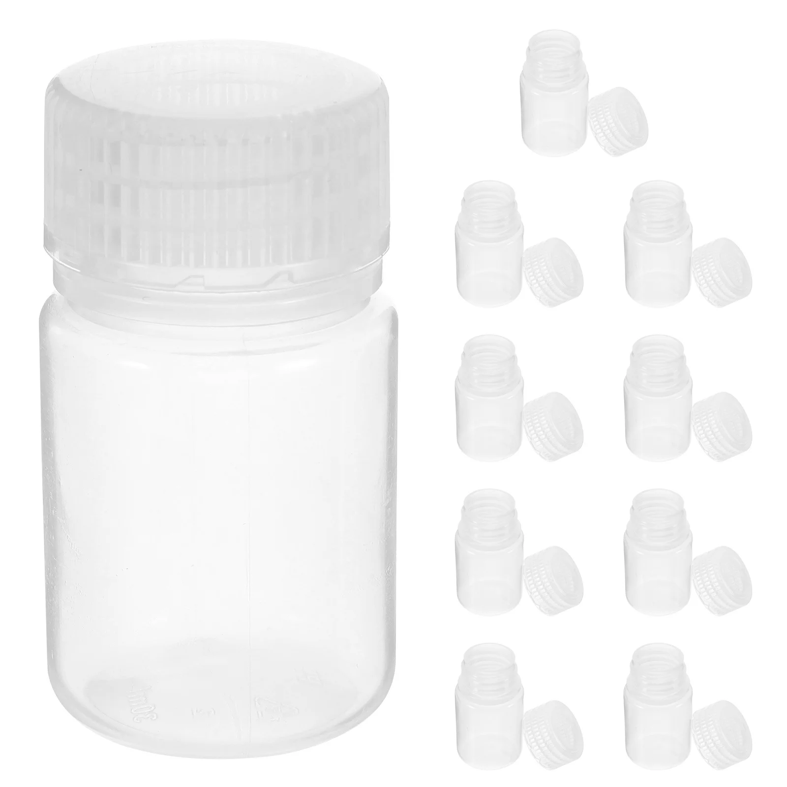 10pcs High-Temperature Resistant Reagent Bottles Clear Plastic Containers Secure Screw Caps Transparent Sample Storage Small
10pcs High-Temperature Resistant Reagent Bottles Clear Plastic Containers Secure Screw Caps Transparent Sample Storage Small