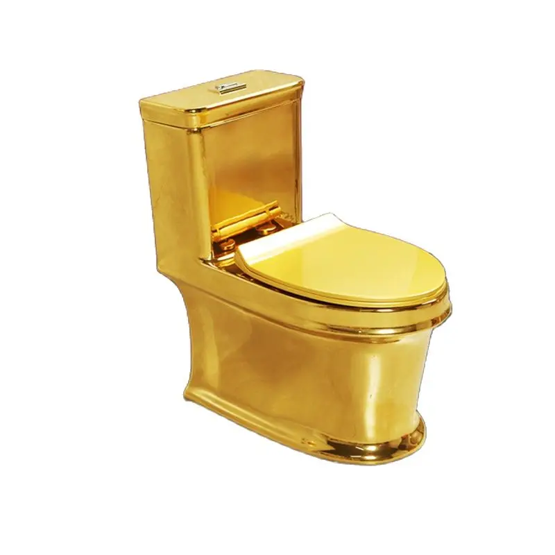 Art golden toilet Flush toilet odor proof toilet spray integrated household color toilet
Art golden toilet Flush toilet odor proof toilet spray integrated household color toilet