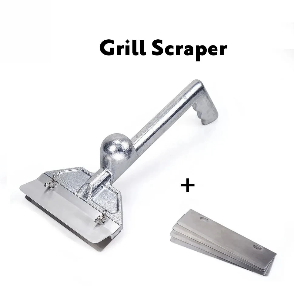 5 Blades Grill Scraper, Cast Aluminum Heavy Duty Griddle Cleaning Tool for Outdoor Use
5 Blades Grill Scraper, Cast Aluminum Heavy Duty Griddle Cleaning Tool for Outdoor Use