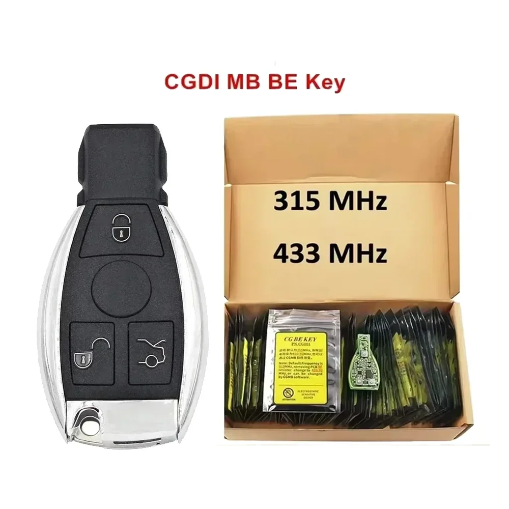 CGDI MB CG BE Key 315MHZ/433MHZ for Mercedes Benz Work with CGDI MB Programmer Support All FBS3 and Automatic Recovery
CGDI MB CG BE Key 315MHZ/433MHZ for Mercedes Benz Work with CGDI MB Programmer Support All FBS3 and Automatic Recovery