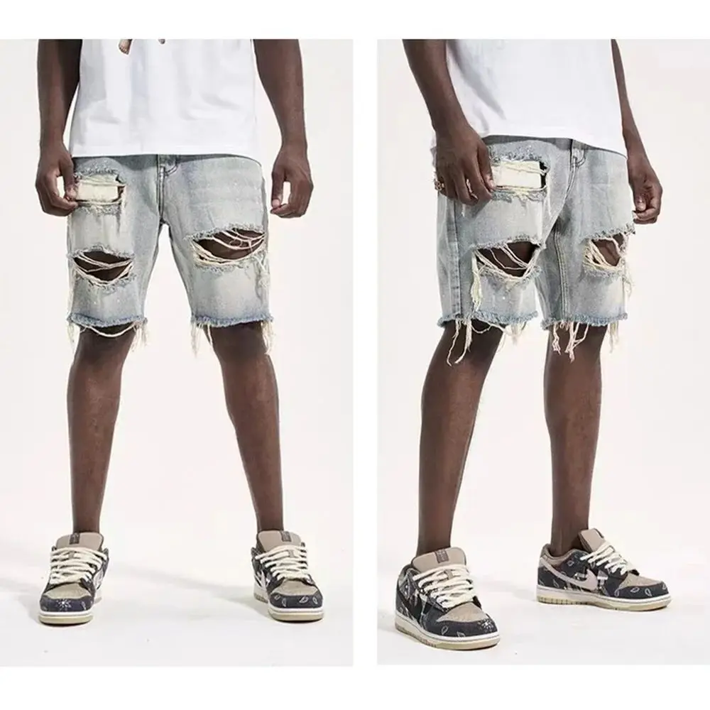 2025 Summer New Ripped Denim Shorts for Men American Style Short Pants Casual Fashion Men's Clothing
2025 Summer New Ripped Denim Shorts for Men American Style Short Pants Casual Fashion Men's Clothing