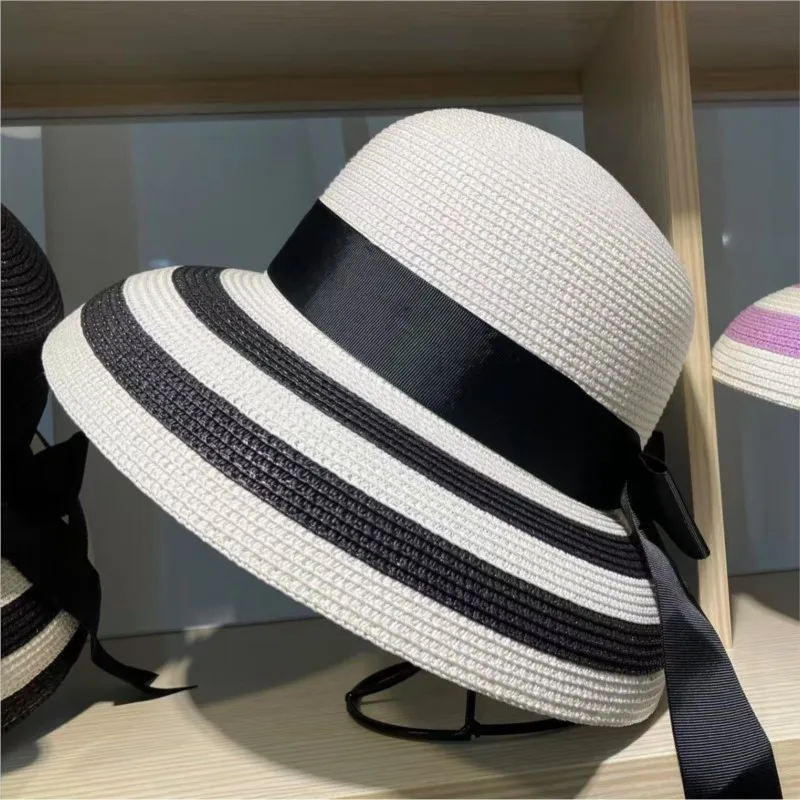 Women's sun-protective hat woven striped wide-brimmed outdoor sunshade
Women's sun-protective hat woven striped wide-brimmed outdoor sunshade