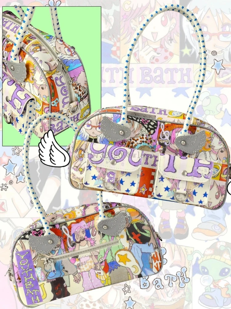 Korean Style Youthbath Oliwas Y2k Handbag Women Large Capacity Underarm Shopper Totes Vintage Sweet Girl PU Leather Shoulder Bag
Korean Style Youthbath Oliwas Y2k Handbag Women Large Capacity Underarm Shopper Totes Vintage Sweet Girl PU Leather Shoulder Bag