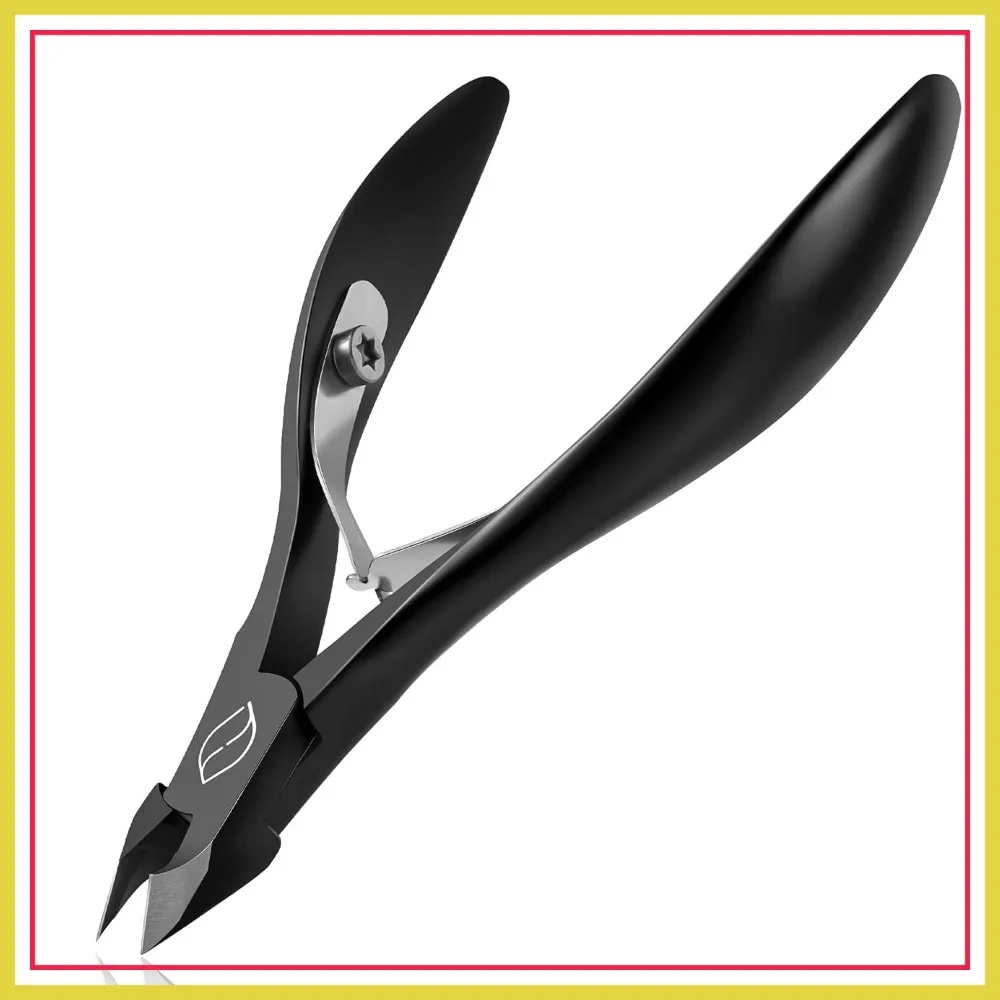 Stainless Steel Cuticle Clippers 1/2 Jaw - Professional Nail Dead Skin Remover Tool, Black
Stainless Steel Cuticle Clippers 1/2 Jaw - Professional Nail Dead Skin Remover Tool, Black