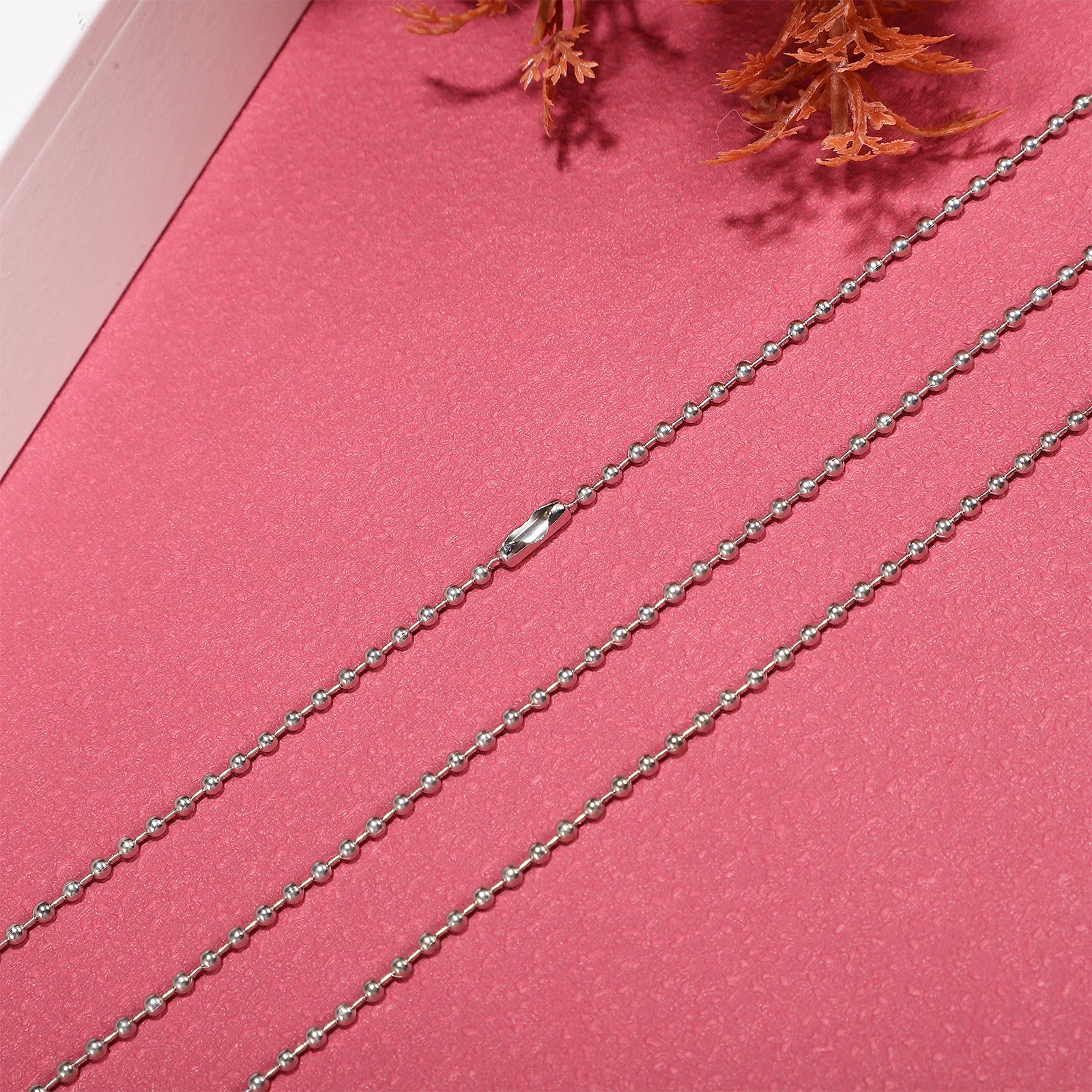 10 Meter Bead Chain for Jewelry Making DIY Ornament Repair Kit Fine Craftsmanship Metal Chain Roll Extension Bead Chains
10 Meter Bead Chain for Jewelry Making DIY Ornament Repair Kit Fine Craftsmanship Metal Chain Roll Extension Bead Chains