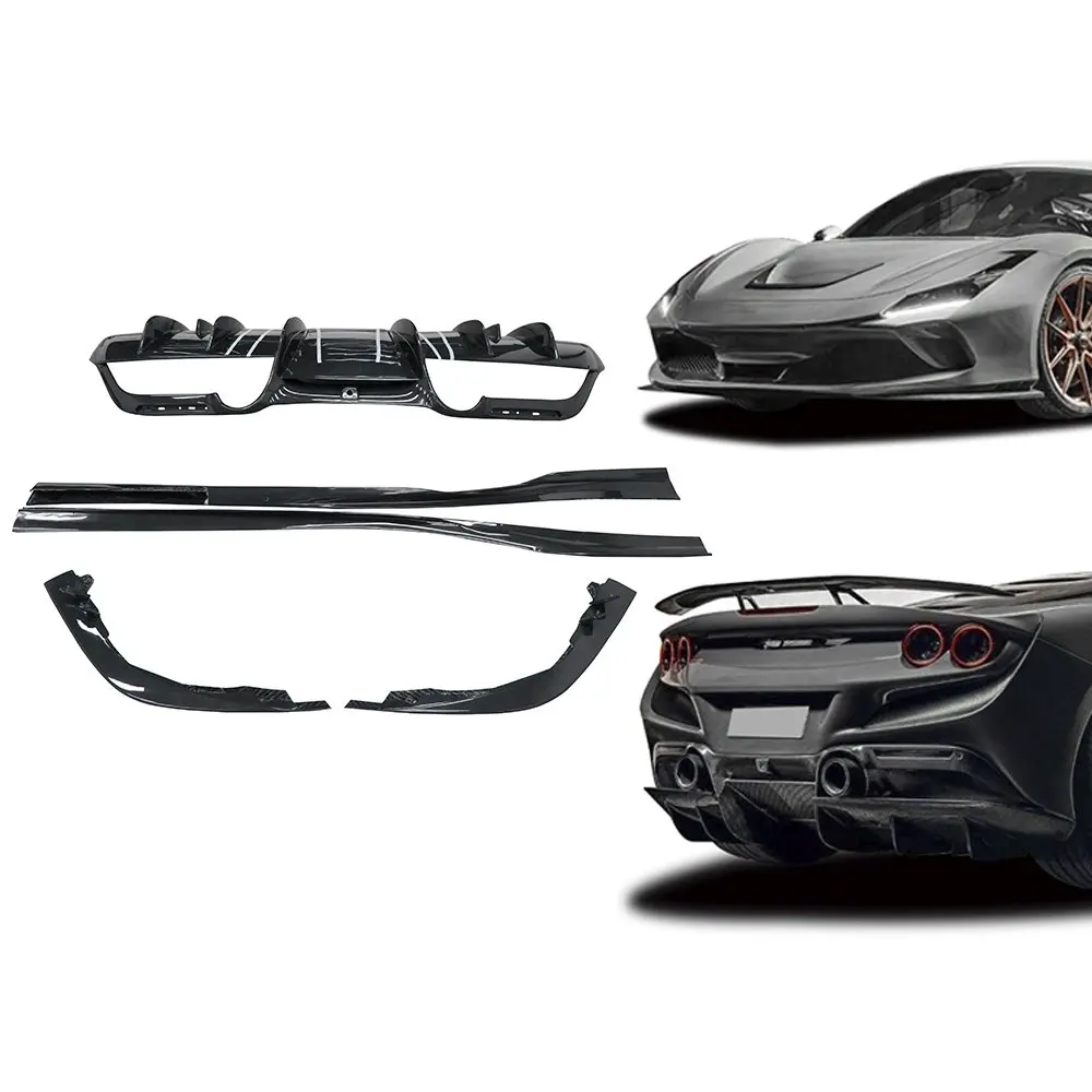 Для Ferrari F8 Novi Style Dry обвесы для модификации автомобиля из углеродного волокна, угловой передний бампер, задний диффузор, боковые юбки, аксессуары
Для Ferrari F8 Novi Style Dry обвесы для модификации автомобиля из углеродного волокна, угловой передний бампер, задний диффузор, боковые юбки, аксессуары