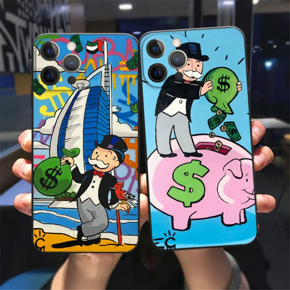 Catoon Dollar Alec Monopoly Phone Case For iPhone 11 12 13 14 15 16 Pro Max 14 15 16 Plus 13 Mini Black Soft Bumper Back Cover
Catoon Dollar Alec Monopoly Phone Case For iPhone 11 12 13 14 15 16 Pro Max 14 15 16 Plus 13 Mini Black Soft Bumper Back Cover