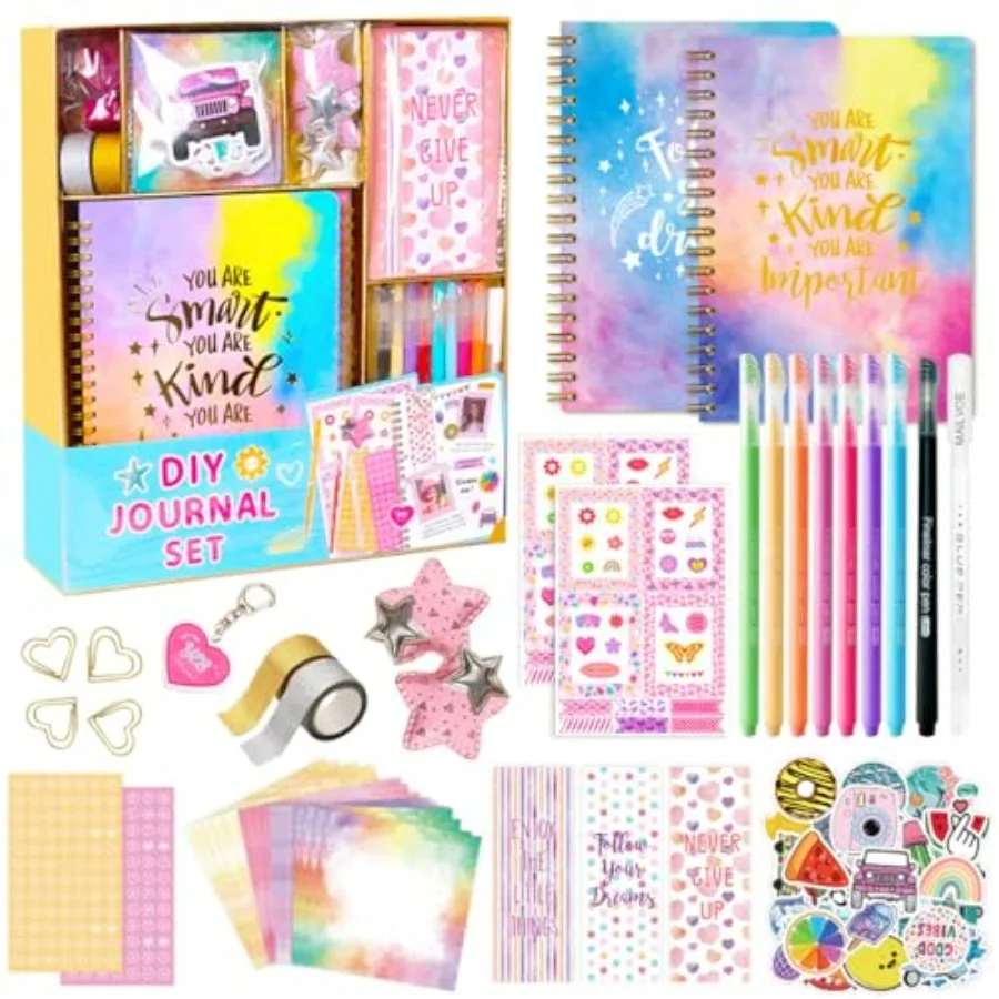 DIY Journal Kit for Girls, Teen Tween Girl Gifts Trendy Stuff, Stocking Stuffers, Scrapbook Supplies Stationery Set, Art Crafts
DIY Journal Kit for Girls, Teen Tween Girl Gifts Trendy Stuff, Stocking Stuffers, Scrapbook Supplies Stationery Set, Art Crafts