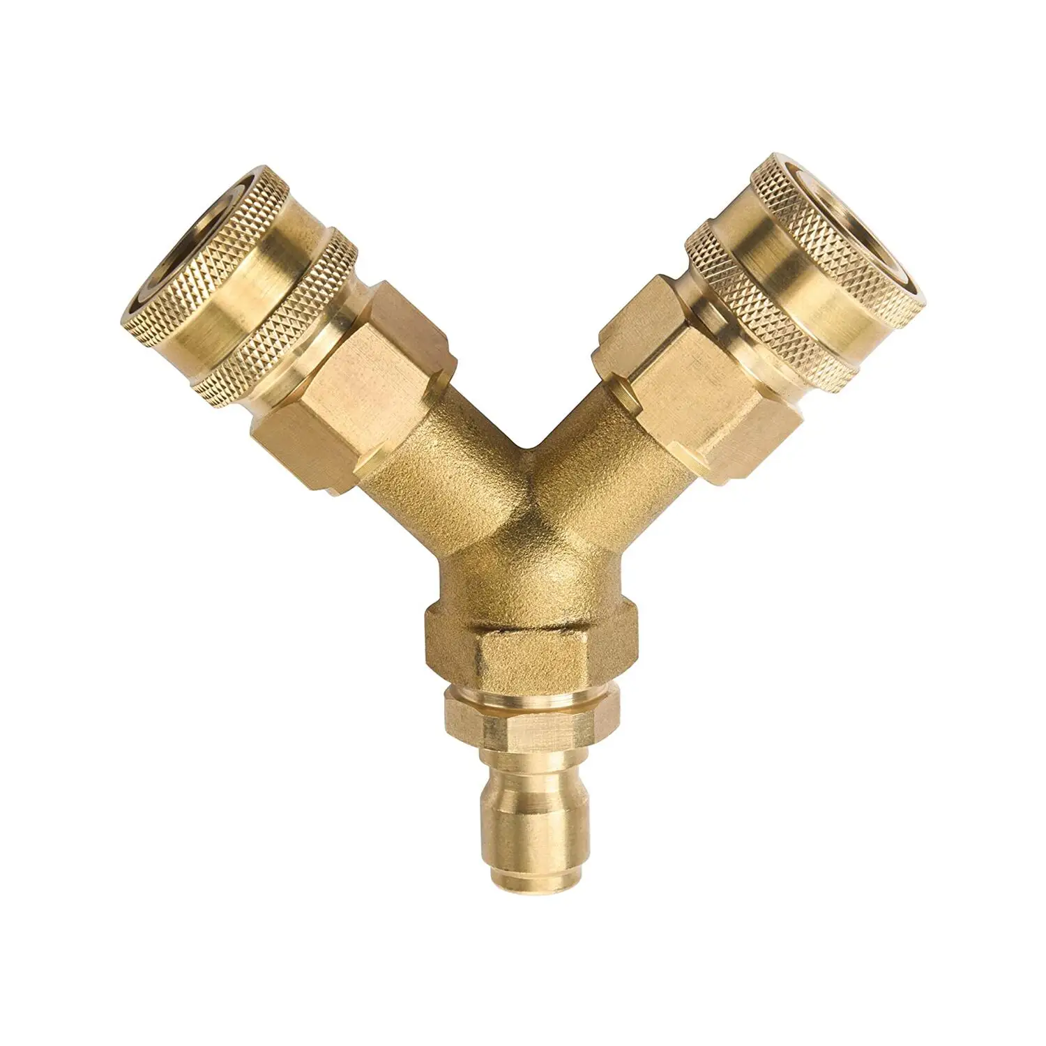 Tee Spliter Adapter With 3/8" Or 1/4" Quick Release Connector For High Pressure Washer
Tee Spliter Adapter With 3/8" Or 1/4" Quick Release Connector For High Pressure Washer