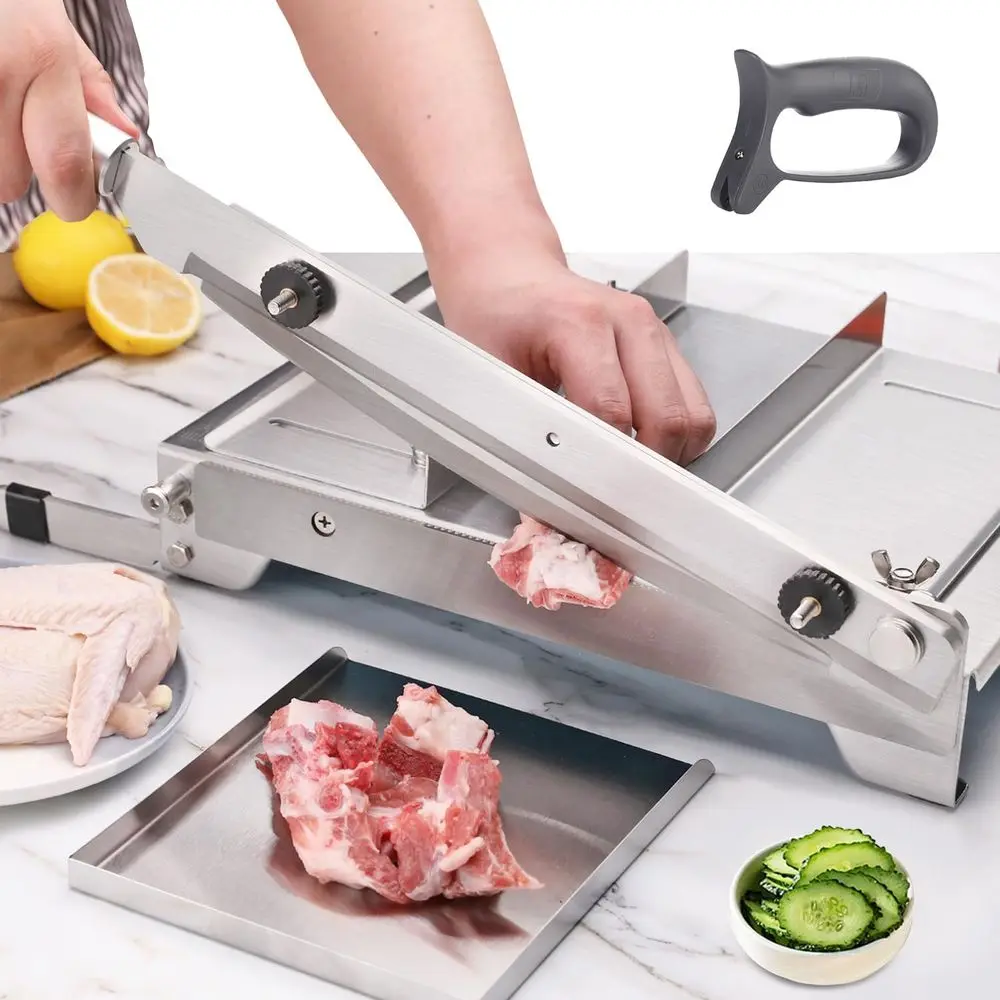 Manual rozen Meat Slicer Bone Short Rib Cutter Chicken Chopper hine 13.5 Inch Double Blade Heavy Duty Guillotine Biltong Cutter
Manual rozen Meat Slicer Bone Short Rib Cutter Chicken Chopper hine 13.5 Inch Double Blade Heavy Duty Guillotine Biltong Cutter