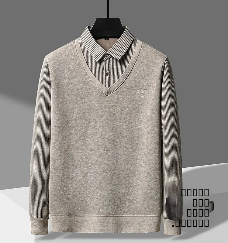 Теплый модный свитер для папы, имитация двухслойности, осенне-зимний, с воротником-стойкой, базовый слой, термовязаная кофта
Теплый модный свитер для папы, имитация двухслойности, осенне-зимний, с воротником-стойкой, базовый слой, термовязаная кофта