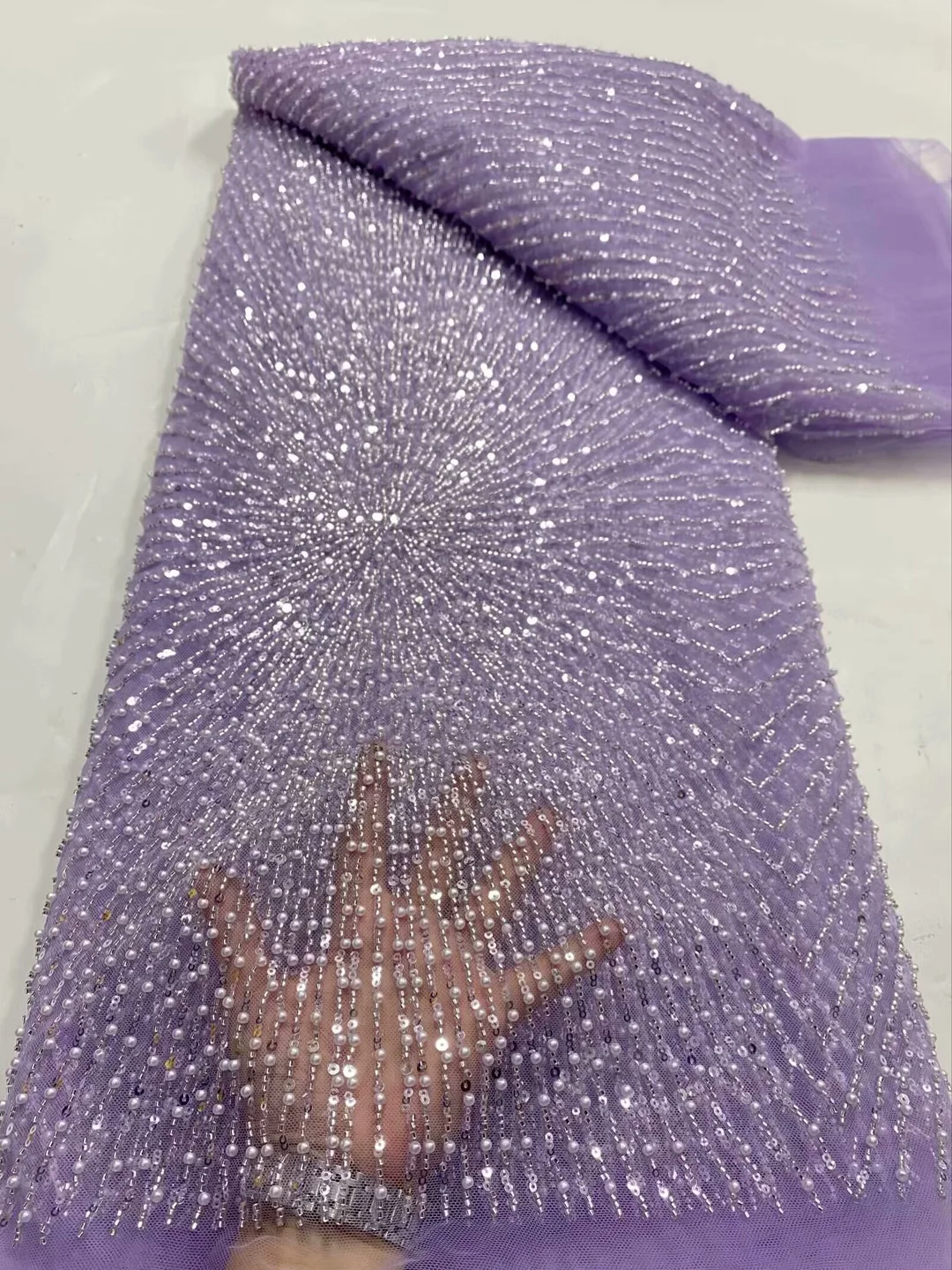 (5yards/pc) Beautiful lilac purple French net lace pearls tube beads sequins embroidered African party tulle lace fabric FDP103
(5yards/pc) Beautiful lilac purple French net lace pearls tube beads sequins embroidered African party tulle lace fabric FDP103
