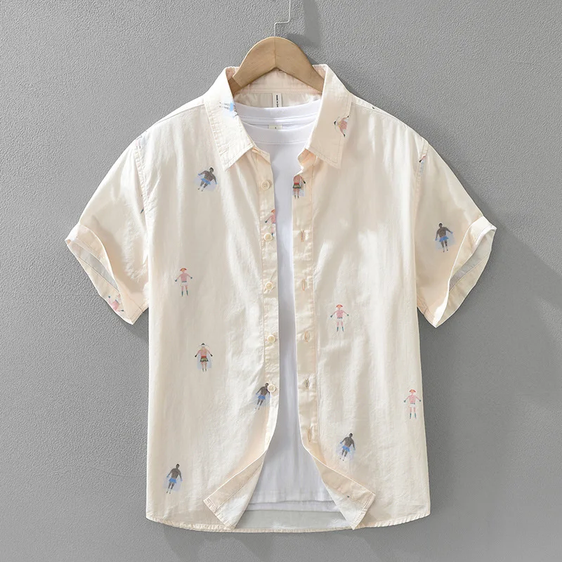 8178 Cartoon Print 100% Short Sleeve Shirts Men Fashion Casual Loose Fit Tops Men Camisa Jawaianas Hombre Hawaiian Shirt
8178 Cartoon Print 100% Short Sleeve Shirts Men Fashion Casual Loose Fit Tops Men Camisa Jawaianas Hombre Hawaiian Shirt