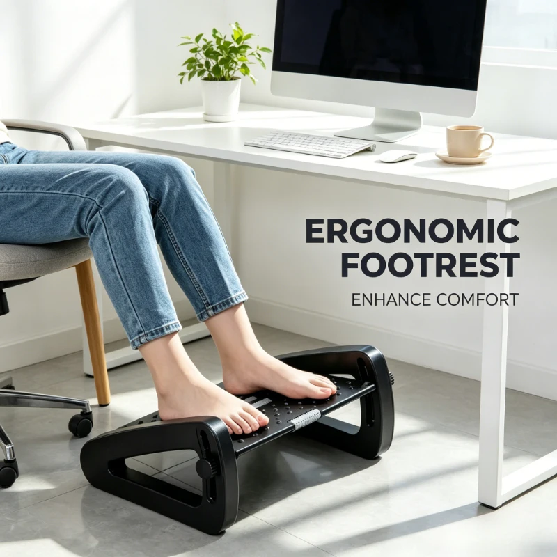 Black White Gray 3‑Color Ergonomic Under Desk Foot Stool, Adjustable Portable Leg Support for Office & Study Scenarios
Black White Gray 3‑Color Ergonomic Under Desk Foot Stool, Adjustable Portable Leg Support for Office & Study Scenarios