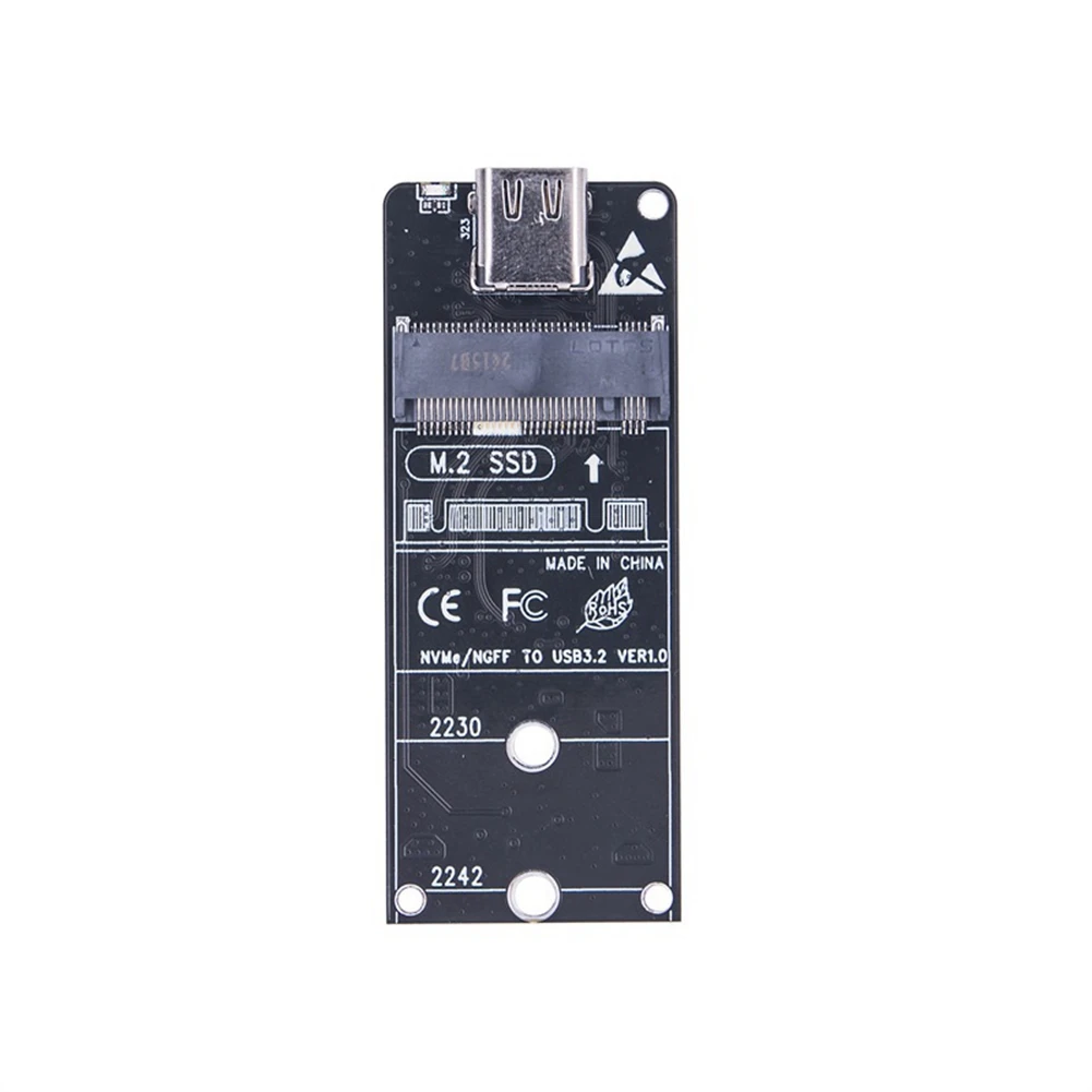 ATP-M.2 to Type C SSD Enclosure Adapter NVME NGFF HDD Enclosure Interposer Board 20Gbps Support 2230 2242 2260 2280 Size SSD
ATP-M.2 to Type C SSD Enclosure Adapter NVME NGFF HDD Enclosure Interposer Board 20Gbps Support 2230 2242 2260 2280 Size SSD