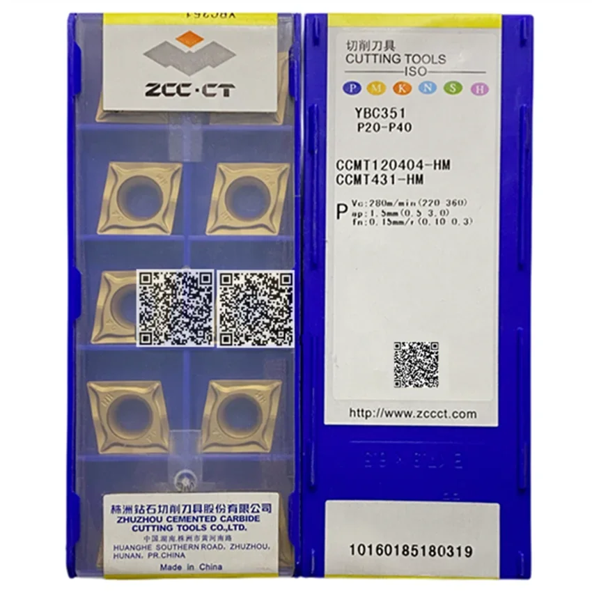 CCMT120404-HM YBC351/CCMT120408-HM YBC351/CCMT120412-HM YBC351 CCMT431 CCMT432 CCMT433 ZCC.CT CNC carbide inserts 10pcs/box
CCMT120404-HM YBC351/CCMT120408-HM YBC351/CCMT120412-HM YBC351 CCMT431 CCMT432 CCMT433 ZCC.CT CNC carbide inserts 10pcs/box