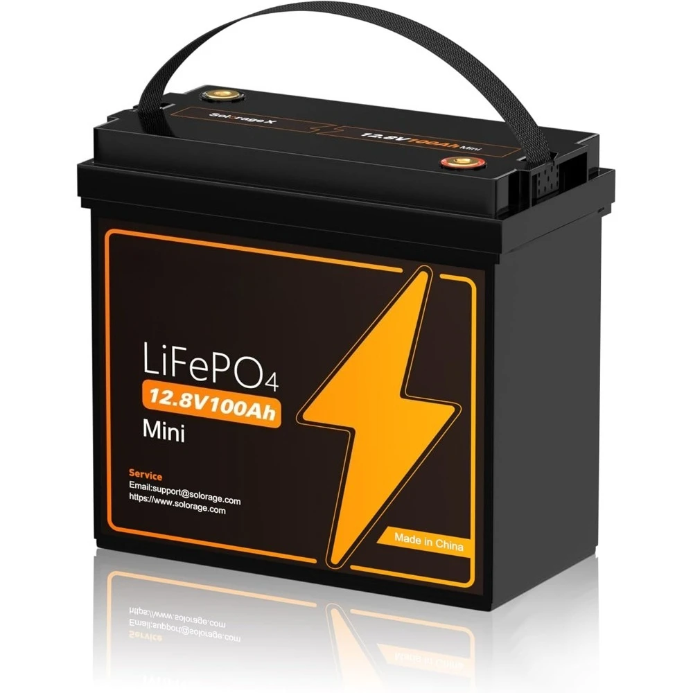 12V 100Ah Mini LiFePO4 Lithium Battery,100A BMS with Low Temp Protection,Max 1200W Power,5000+ Deep Cycles,Perfect for RV,Solar
12V 100Ah Mini LiFePO4 Lithium Battery,100A BMS with Low Temp Protection,Max 1200W Power,5000+ Deep Cycles,Perfect for RV,Solar