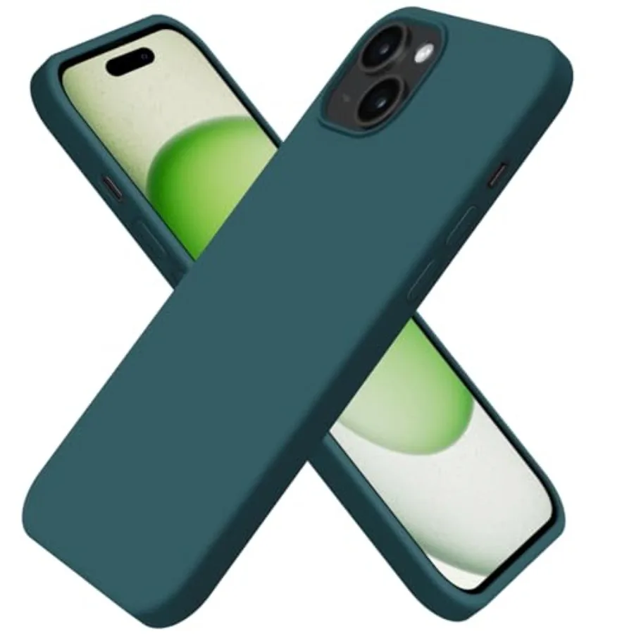 for iPhone 15 Case Liquid Silicone Slim Shockproof Protective Cover 6.1 Inch Anti-Scratch Drop Protection, Blackish Green
for iPhone 15 Case Liquid Silicone Slim Shockproof Protective Cover 6.1 Inch Anti-Scratch Drop Protection, Blackish Green
