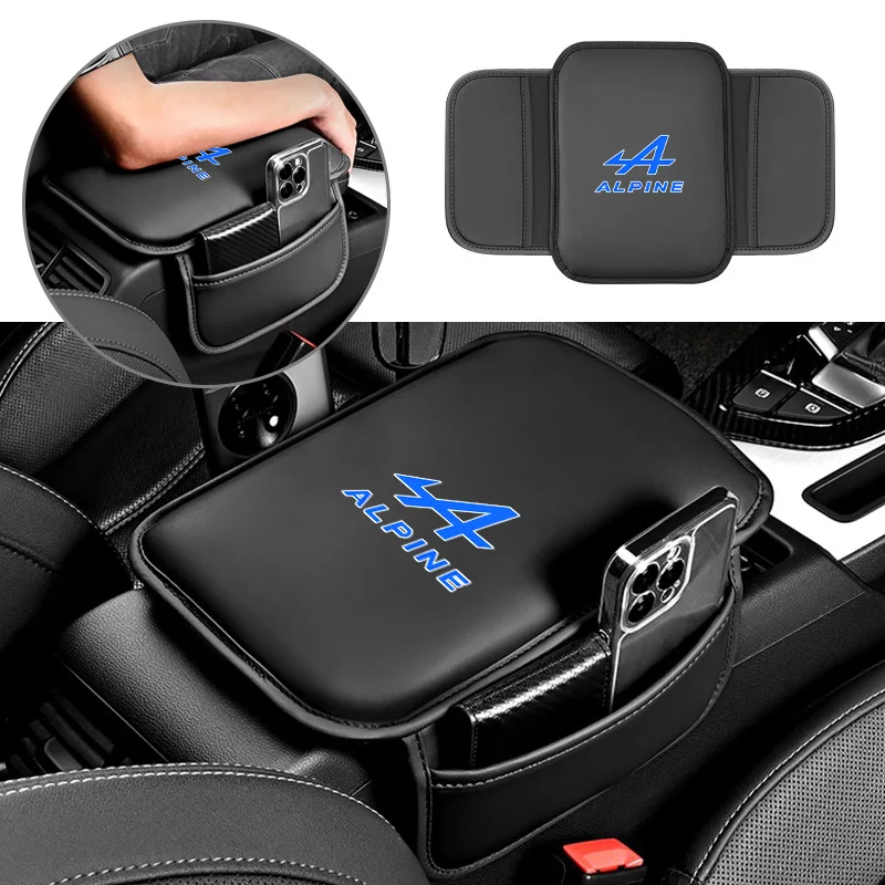 Alpine Logo For Kadjar Twingo Megane Scenic Car Armrest Box Pad Universal Leather Armrest Cushion with Pocket Central Memory
Alpine Logo For Kadjar Twingo Megane Scenic Car Armrest Box Pad Universal Leather Armrest Cushion with Pocket Central Memory