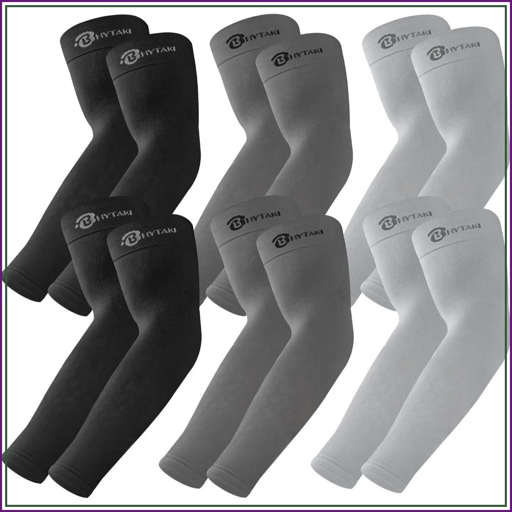 UPF 50+ UV Arm Sleeves, Cooling Compression for Men Women, 6 Pairs
UPF 50+ UV Arm Sleeves, Cooling Compression for Men Women, 6 Pairs