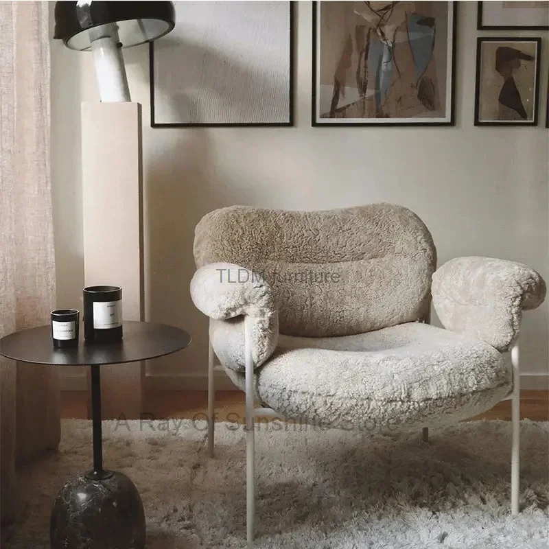 Nordic Designer Flannel Living Room Chair Simple Light Luxury Single Sofa Leisure Chair Living Room Furniture Balcony Armchair C
Nordic Designer Flannel Living Room Chair Simple Light Luxury Single Sofa Leisure Chair Living Room Furniture Balcony Armchair C