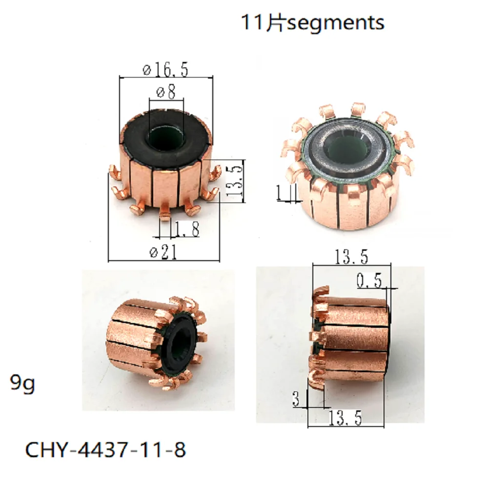 2 Pieces 16.5*8*13.5(13.5)*11P Chy-4437-11-8 Suitable for Wire Feeder Hanger Motor Commutator
2 Pieces 16.5*8*13.5(13.5)*11P Chy-4437-11-8 Suitable for Wire Feeder Hanger Motor Commutator