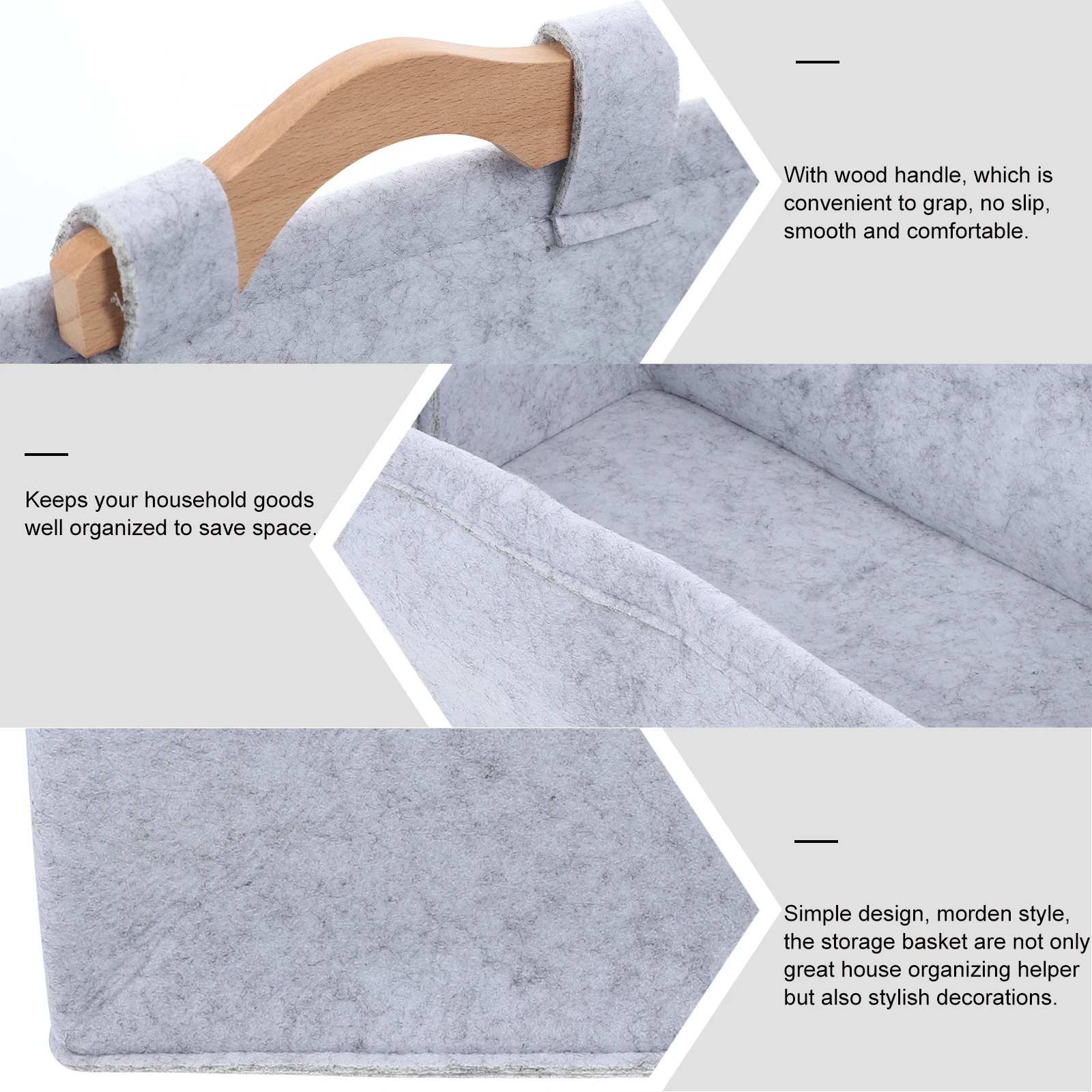 1Pcs Home Grey Felt Storage Basket Multi Use Organizer for Office Living Room Shelves Holding Sundries Magazines Newspapers
1Pcs Home Grey Felt Storage Basket Multi Use Organizer for Office Living Room Shelves Holding Sundries Magazines Newspapers