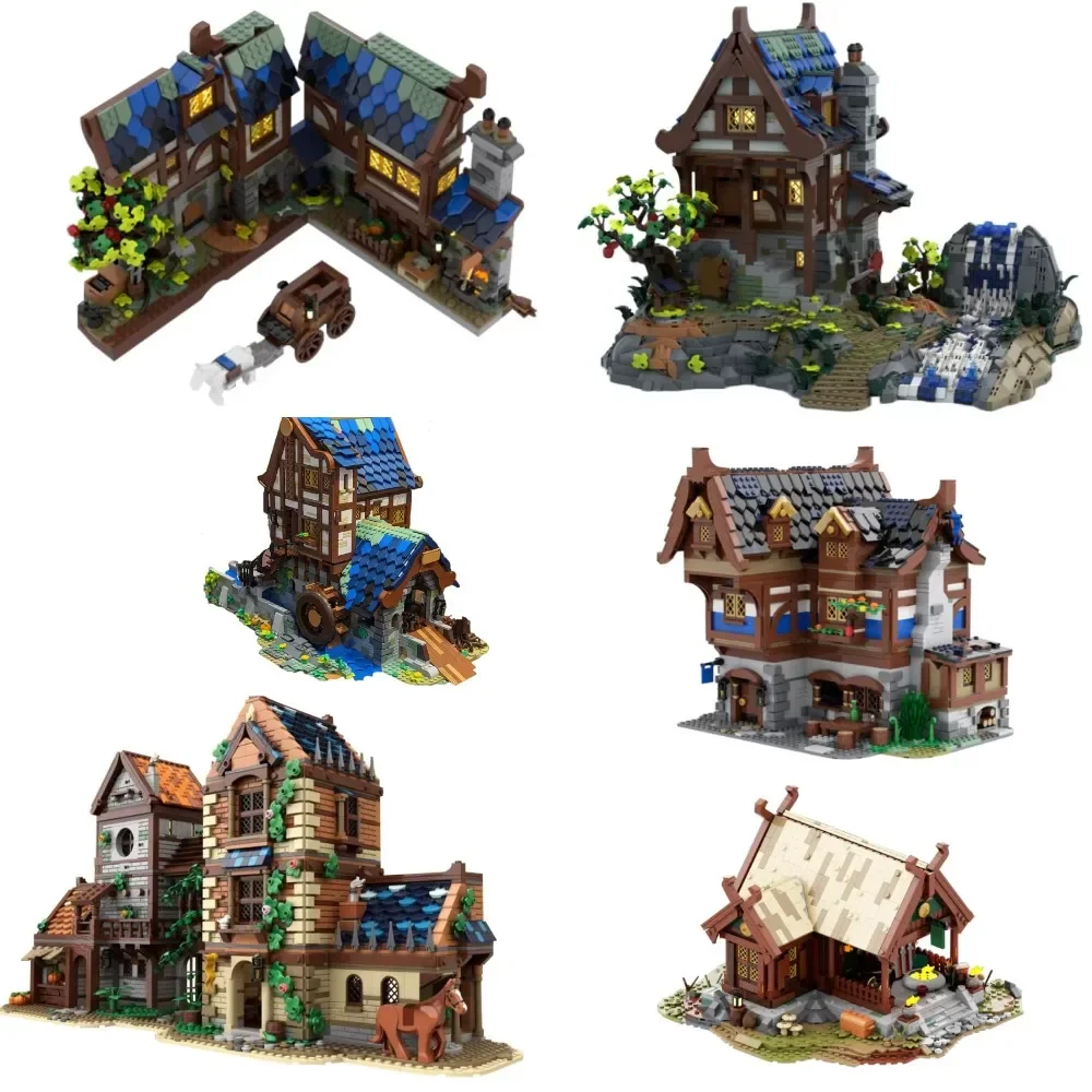 Gobricks MOC Medieval Blacksmith Nook Building Blocks Architecture Model Street View Sawmill Castle Bricks Toy For Children Gift
Gobricks MOC Medieval Blacksmith Nook Building Blocks Architecture Model Street View Sawmill Castle Bricks Toy For Children Gift