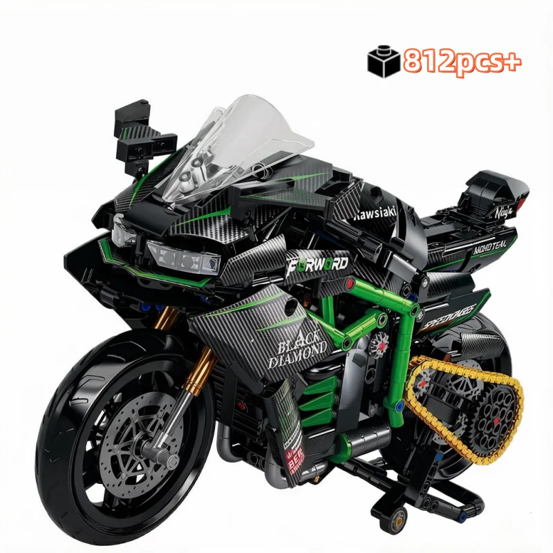 812pcs New 1:8 Motorbike Building Blocks Sets MOC Bricks Motorcycle Model Birthday Gifts MOC Assemble Toy for Boys Kids
812pcs New 1:8 Motorbike Building Blocks Sets MOC Bricks Motorcycle Model Birthday Gifts MOC Assemble Toy for Boys Kids