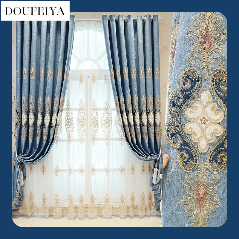 Fashion European Style Atmospheric Embroidery Luxury Luxury Curtains, Blackout Curtains Curtains for Living Dining Room Bedroom
Fashion European Style Atmospheric Embroidery Luxury Luxury Curtains, Blackout Curtains Curtains for Living Dining Room Bedroom