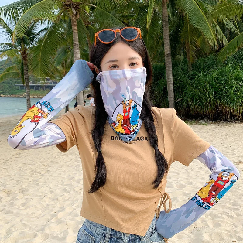 Sunscreen mask, UV protection arm guard, ice sleeve, ice silk eye corner veil, the same for men and women, full face mask UPF +
Sunscreen mask, UV protection arm guard, ice sleeve, ice silk eye corner veil, the same for men and women, full face mask UPF +
