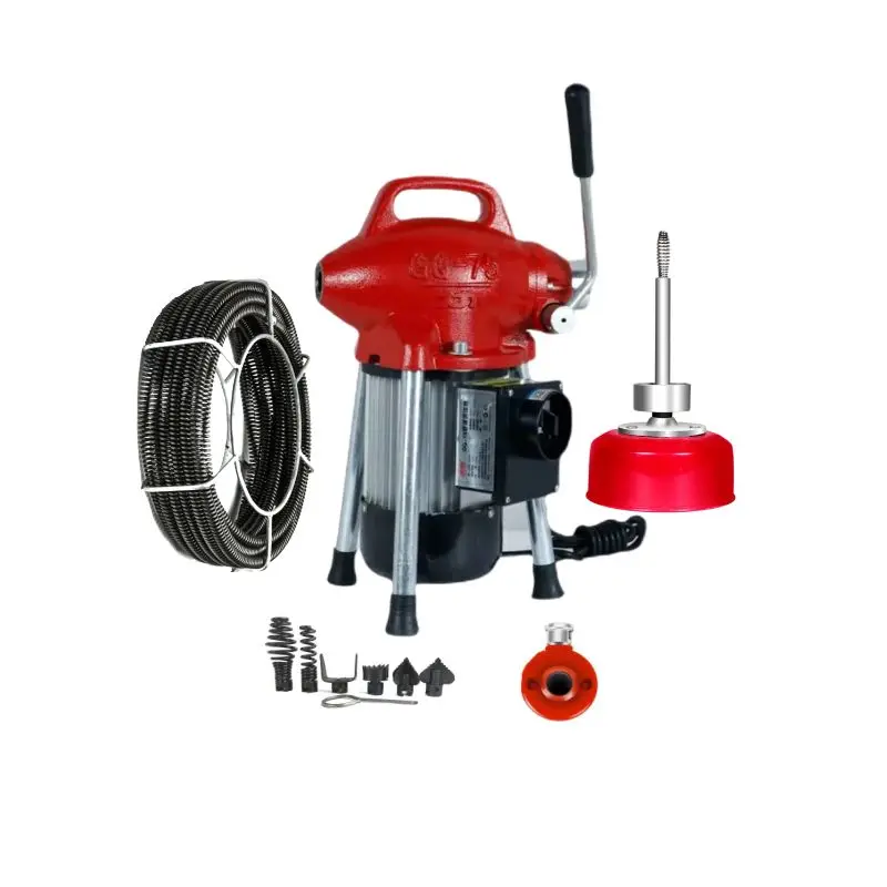 Electric Drain Snake Sewer Drainage Dredge Unblocking Pipeline Cleaning Machine GQ-75
Electric Drain Snake Sewer Drainage Dredge Unblocking Pipeline Cleaning Machine GQ-75