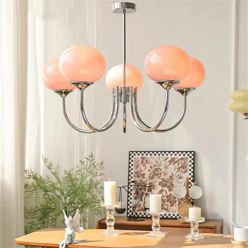 Pink Glass Chandelier Medieval Bauhaus Chandeliers Parlor Girl Room Lovely Silver Gold Lamp Vintage Dining Table Hanging Light
Pink Glass Chandelier Medieval Bauhaus Chandeliers Parlor Girl Room Lovely Silver Gold Lamp Vintage Dining Table Hanging Light