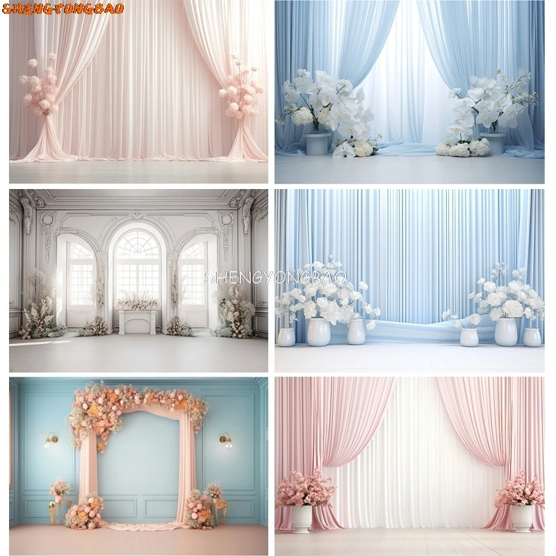Fantasy Wedding Stage Photography Backdrops Flower Arch Background Banner Interior Curtain Decorated Photo Studio Props SG-09
Fantasy Wedding Stage Photography Backdrops Flower Arch Background Banner Interior Curtain Decorated Photo Studio Props SG-09