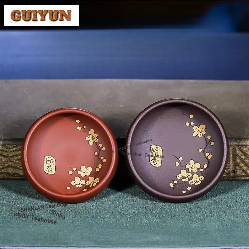 Yixing Purple Clay Carved Plum Blossom Teacup Luxury Tea Bowl Jug Tea-tasting Personal Cup Chazhan Master Cups Cha Collection
Yixing Purple Clay Carved Plum Blossom Teacup Luxury Tea Bowl Jug Tea-tasting Personal Cup Chazhan Master Cups Cha Collection