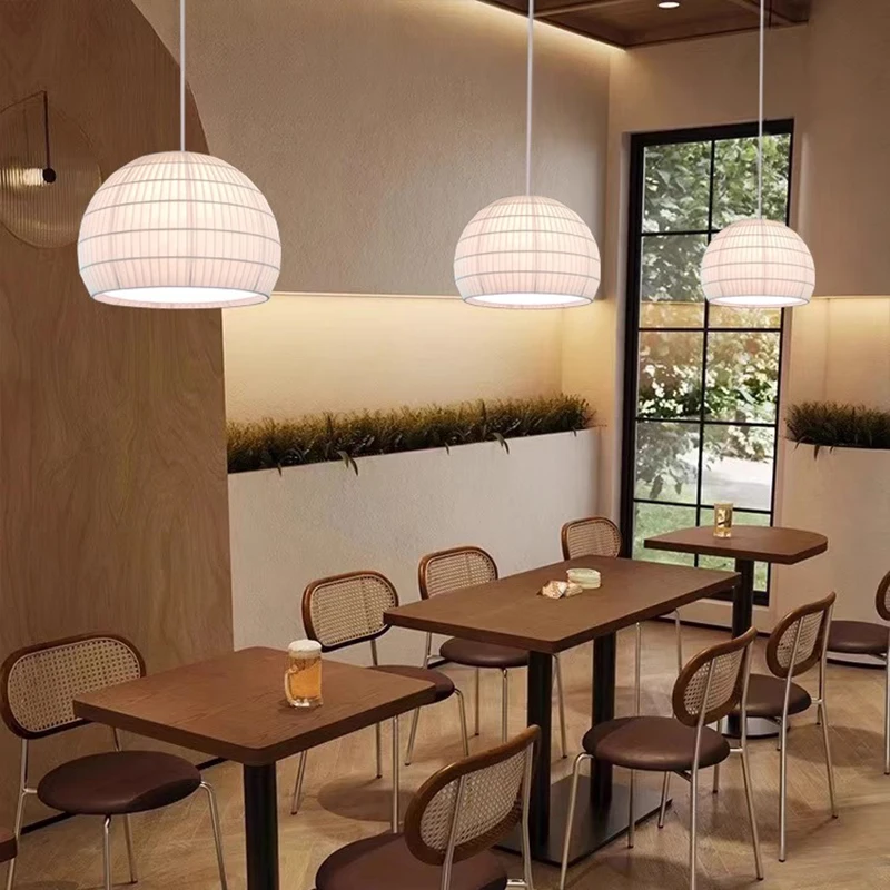 Modern Wabi Sabi White Fabric Pendant Light Living LED E27 Dining Room Droplight Lighting Home Decor Bedroom Lustre Hanging Lamp 
Modern Wabi Sabi White Fabric Pendant Light Living LED E27 Dining Room Droplight Lighting Home Decor Bedroom Lustre Hanging Lamp