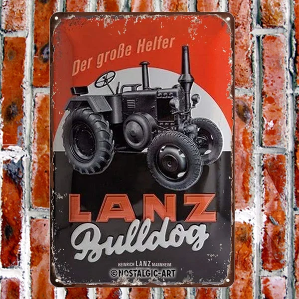 Ностальгический искусство Lanz Bulldog жестяная вывеска модная металлическая живопись Декор для ресторана живопись
Ностальгический искусство Lanz Bulldog жестяная вывеска модная металлическая живопись Декор для ресторана живопись