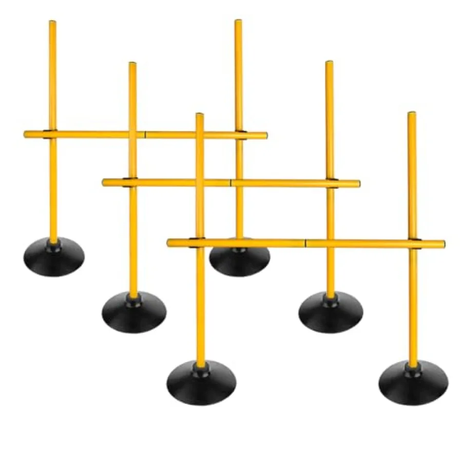 2.6FT Adjustable Height Speed Agility Training Hurdles Set for Soccer Jumping Poles in Black with High Durability and Lightweig
2.6FT Adjustable Height Speed Agility Training Hurdles Set for Soccer Jumping Poles in Black with High Durability and Lightweig