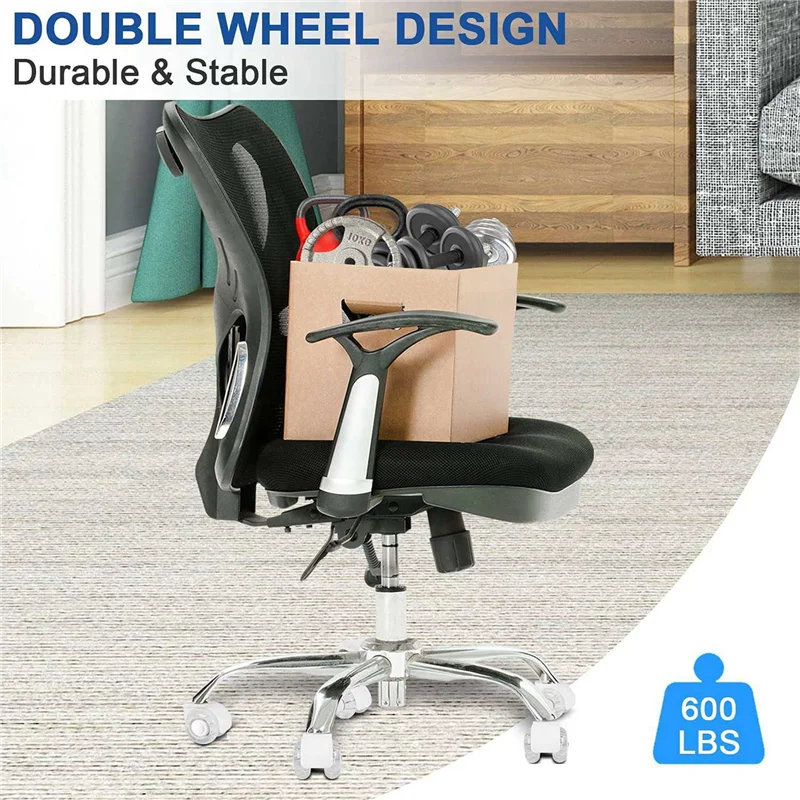 A66F-10Pcs Office Chair Casters Wheels 2 Inch Heavy Duty Mute Desk Chair Wheels Universal Fit Wheels For All Floors
A66F-10Pcs Office Chair Casters Wheels 2 Inch Heavy Duty Mute Desk Chair Wheels Universal Fit Wheels For All Floors