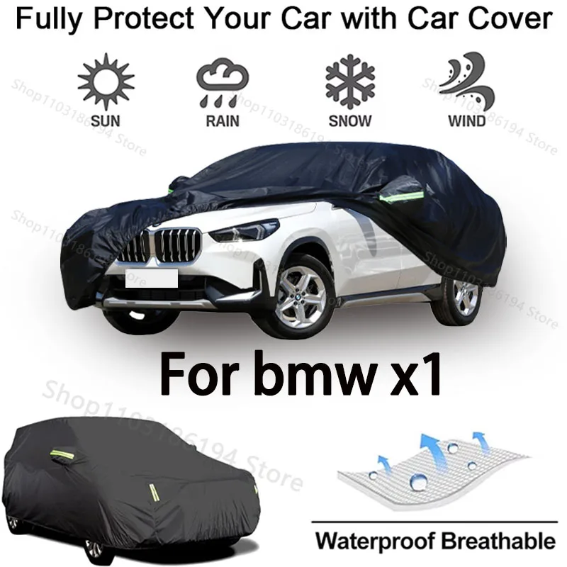 Full Car Cover For BMW X1 Outdoor Protective Gear-Snowproof, Sunshield, Waterproof and Dustproof Automobile Accessories
Full Car Cover For BMW X1 Outdoor Protective Gear-Snowproof, Sunshield, Waterproof and Dustproof Automobile Accessories