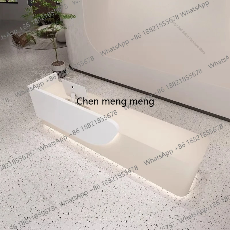 Modern Simple Beauty Salon Cashier Counter Nordic Cream Style Medical Beauty Bar Company Office Furniture balcao
Modern Simple Beauty Salon Cashier Counter Nordic Cream Style Medical Beauty Bar Company Office Furniture balcao